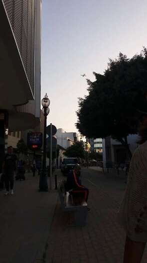 Los hidroaviones surcan el cielo de Telde (Foto TA)